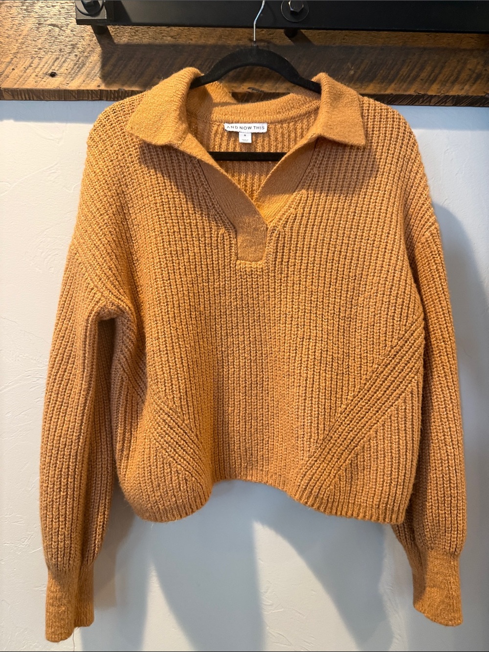 And Now This Collared Knit Sweater